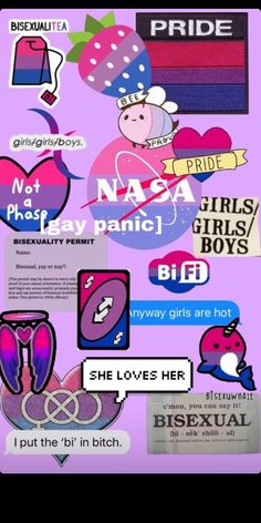 some stickers that are on the back of a cell phone, including girls's names