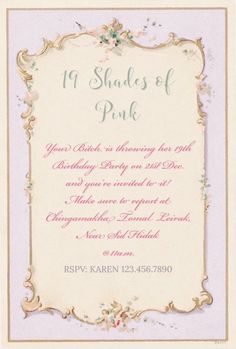 Coquette Birthday Card Ideas, Coquette Birthday Party Invitations, Birthday Invitations Aesthetic, Coquette Birthday Invitation, Coquette Invitation