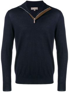 N.Peal The Regent half-zip jumper Half Zip Jumper, Classic Cardigan, Cashmere Turtleneck, Golden Age Of Hollywood, Sweater Design, Roll Neck, Fitted Sweater, Navy Tops, Half Zip