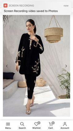 Black Indowestern For Women, Winter Kaftan, Kurti Black, Velvet Kurti, Pakistani Party Wear Dresses, Pakistani Party Wear, Machine Work