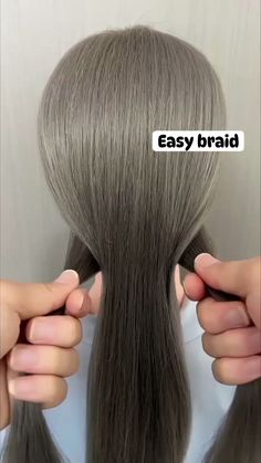 Antima Bhandari | Easy hair braid | Instagram Grey Hair Braids, Wedding Hairdos, Sandy Hair, Soccer Hairstyles, Easy Bun Hairstyles For Long Hair, Hair Fair, Styled Hair, Pony Tails, Hair Growing Tips