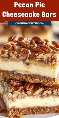 Pecan Pie Cheesecake Bars #wallpaperbackgrounds #thanksgivingrecipes #dinnerideas #winteroutfits #wallpaper #christmaswallpaper #hairstyles #christmasnails #thanksgivingdesserts #thanksgivingoutfit #fashion #nails #christmasdecorideas #coolsunglasses #falloutfits #dinnerrecipes #thanksgivingnails #christmastreeideas #thanksgiving #fallnails #pumpkincarvingideas #outfitideas Thanksgiving Desserts Bars, Pecan Pie Cheesecake Bars, Pecan Cheesecake Bars, Pecan Pie Cheesecake Recipe, Cheesecake Bars Easy, Pecan Pie Bars Recipe, Easy Bar Recipes, Pecan Desserts, Pecan Pie Easy