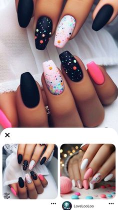 Nail Ideas Matte, All Nail Shapes, Wow Nails, Matte Nails Design, Cute Gel Nails, Pretty Acrylic Nails