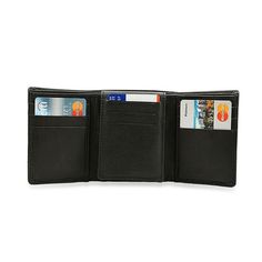 Monogrammed Men’s Wallet - Personalized RFID Blocking Wallet with ID Holder Cheap Black Trifold Wallet With Multiple Compartments, Business Trifold Wallet With Coin Pocket, Business Trifold Wallet With Rfid Blocking, Black Trifold Wallet With Interior Card Slots, Trifold Rfid Blocking Business Wallet, Trifold Wallet With Rfid Blocking As Gift, Trifold Wallet With Card Slots, Black Trifold Card Holder, Black Trifold Wallet For Business