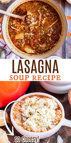 Lasagna Soup brings all the good taste of lasagna together in a simple, hearty bowl of soup. Hearty and packed with pork, tomatoes, and fragrant herbs!