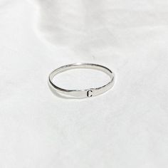 Letter Ring - Stacking Rings - Dainty Ring - Stackable Ring Bands - Amaná Penina Description These modern minimalistic stacking ring make a great set and work well as everyday jewelry. The stacking rings are just right for wearing alone, as a knuckle ring or as a set. Also available in 14k Gold-filled. Please feel free to contact us for any customization ideas and requests! About Amaná Penina Every single product we made is handmade and made to order in your size in our workshop located in San J Handmade Silver Rings Simple, Simple Silver Band Ring, Simple Rings Everyday Casual Silver, Simple Stackable Midi Rings With Open Band, Minimalist Adjustable Stackable Rings With Round Band, Minimalist Stackable Everyday Rings, Minimalist Open Stackable Promise Ring, Simple Open Stackable Rings, Everyday Stackable Rings With Open Ring Design