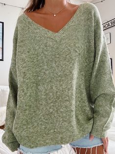 SOFT KNIT CLASSIC SWEATER – Olive Lynn Olive Lynn, Chunky Oversized Sweater, Pretty Sweaters, University Outfit, Aesthetic Fits, Classic Sweater, Fall Fits, Olive Branch