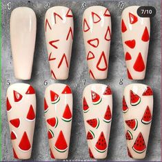 Cone Shape Nail Art, How To Draw Nail Art Step By Step, Spring Nail Art Tutorial Step By Step, How To Nail Designs Step By Step, Free Hand Nail Art Design, Nail Art Step By Step Easy, Step By Step Nail Art For Beginners, Step By Step Nail Designs, Nail Art Tutorial Step By Step