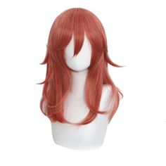 Anime Dark Orange Wig for Girls Women Cosplay Wig Long Curly Cosplay Wig with Bangs for CSM Diavolo Cosplay, Angel Devil Cosplay, Devil Cosplay, Orange Wig, Angel Devil, Women Cosplay, Halloween Wigs, Wig With Bangs, Wigs Online