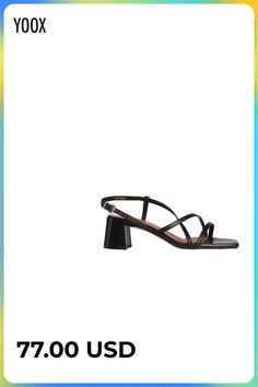 leather, no appliqués, solid color, leather backing, buckle fastening, square toeline, square heel, rubber sole, contains non-textile parts of animal origin, ankle strap sandal , Color: Black , Size: 7 Ankle Strap Sandals, Copenhagen, Ankle Strap, Black Women, Size 7, Buckle, Solid Color, Sandals, Square