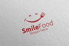 a smile food logo with a fork in it