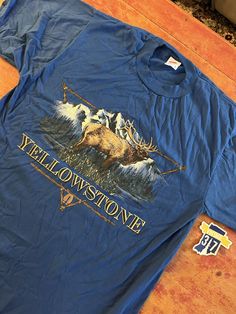 Vintage 90s Yellowstone National Park Crewneck T Shirt  Quality Made in USA   Size Large  See pics for measurements  Awesome Graphic    Livingston Montana Dutton Family  See our other Yellowstone gear here on Etsy.  Buy 2 or more to save $$  Excellent condition.  Appears to have never been worn  Quick shipping.  We ship same or next day with USPS mail  We are a small family business and we appreciate your purchase, Godspeed ! National Park Shirts, Dutton Family, Livingston Montana, National Park Shirt, Nature Shirts, Vintage T Shirts, Yellowstone National, Small Family, Yellowstone National Park