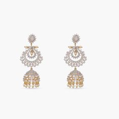 Eden Nakshatra CZ Jhumka Earrings Buy Jewellery Online, Jhumki Earrings, Traditional Earrings, Kundan Earrings, Indian Earrings, Kundan Necklaces, Jhumka Earrings, Antique Necklace, Custom Earrings