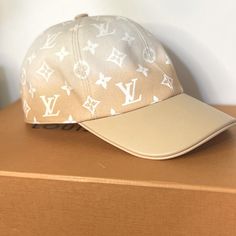 Louis Vuitton Baseball Cap Collection: Limited Edition By The Pool Color: Peach Mist Ombr Nwt- New With Tag Size: Large Priced For Posh Fees Discounts Avail Priced For Each But Message To Discuss Discount For Both. The Matching Large Shawl That Can Be Tied Around The Waist! Please Message If Interested. I Have Them Listed So You May Select Here. Product Details: 47.2 X 47.2 Inches (Length X Height) Color: Peach Mist Ombr 60% Silk, 40% Wool Inkjet Print Monogram Pattern Hand-Rolled Edges Dry Clea Luxury White Baseball Cap, Luxury Beige Visor Hat, Luxury White Snapback Hat, Luxury Beige Visor Baseball Cap, Luxury Beige Baseball Cap, Designer Beige Baseball Cap, Designer White Visor Baseball Cap, Designer Beige Cap, Luxury Beige Baseball Cap With Curved Brim