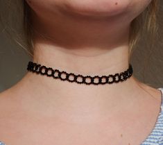 Handmade, adjustable choker made of - 2 mm black shiny spinel, retro vintage lace pattern - a 14K gf or 925 silver, 5 cm long extension chain Materials: Gemstone Spinel, 14k gf or 925 silver link chain Dimensions: Spinel 32 cm Extension: up to 5 cm HAND♥MADE Adjustable Round Dainty Choker, Elegant Black Beads Choker As Gift, Elegant Black Beads Choker For Gift, Adjustable Round Choker For Festivals, Black Choker With Adjustable Chain As Gift, Adjustable Dainty Black Choker, Vintage Black Jewelry With Adjustable Length, Adjustable Black Choker With Tiny Beads, Handmade Black Round Choker