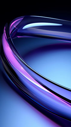 an abstract blue and purple background with curved lines