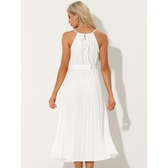 The unique style creates stunning curves, making you more beautiful, fashionable, and elegant. Suit for Daily Wear, Party, Vacation, Beach, Outdoor, Date, Shopping, Weekend Gathering, Travel, etc. This sleeveless belted maxi dress, comfortable to the touch and extremely cozy to wear, allows you to relax your body freely. Suitable for Daily Wear, Evening Parties, Cocktails, Vacation, Beach, Outdoor, Date, Shopping, Weekend Gatherings, Travel. Elegant Sleeveless Maxi Dress For Beach, Elegant Spaghetti Strap Sleeveless Dress For Beach, Elegant Sleeveless Beach Dress With Spaghetti Straps, Elegant Sleeveless Dress With Spaghetti Straps For Beach, Elegant Sleeveless Midi Dress For Beach, Elegant Chiffon Sleeveless Dress For The Beach, Elegant Halter Neck Sleeveless Dress For Beach, Elegant Sleeveless Halter Neck Dress For Beach, Elegant Halter Neck Sleeveless Beach Dress