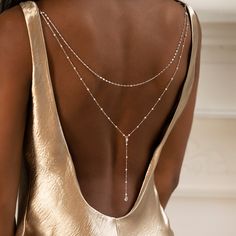 Pearl Backdrop, Jóias Body Chains, Backdrop Necklace, Backdrops Necklace, Low Back Dresses, Body Chains, Back Necklace, Necklace Bridal, Back Jewelry