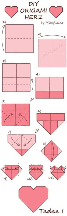 how to make an origami heart box with instructions for making it out of paper