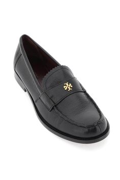 Upper: 100% Caprine Lining: 100% Ovine leather Outsole: 90% Bovine leather, 10% Rubber Leather Loafers With Branded Heel For Business, Leather Business Loafers With Branded Heel Counter, Leather Loafers With Leather Lining For Work, Designer Loafers With Leather Lining For Workwear, Elegant Formal Loafers With Textured Leather, Designer Leather Shoes For Work, Luxury Leather Work Shoes, Elegant Textured Leather Loafers, Elegant Textured Leather Loafers For Formal Occasions