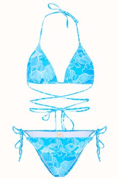 -Bikini set with adjustable tie-up detail. 80%PA 20%EA