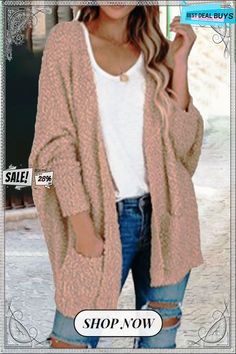 Casual Daily Solid Doll Sleeve Cardigan(5 Colors) Sleeve Cardigan, Cardigan Tops, Dolls, Best Deals, Women's Top, Color