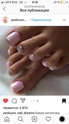 Matching Nails, Pedicure Designs Toenails, Pedicure Ideas, Unghie Nail Art, Nails Glossy