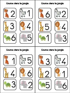 printable numbers and pictures for children to practice counting