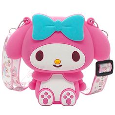 Grab This While Supplies Last!! My Melody Rubber Purse Cute And Stylish For Any Occasion. Pink Character Bag For Everyday Use, Playful Pink Shoulder Bag With Cute Design, Pink Harajuku Style Shoulder Bag For Gift, Playful Pink Shoulder Bag With Adjustable Strap, Playful Pink Shoulder Bag, My Melody Mini Backpack, My Melody Purse, My Melody Wallet, My Melody Plush Keychain