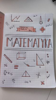 a notebook with some writing on it and an image of the word matemaiya