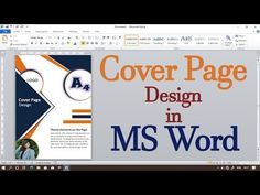 the cover page design in ms word