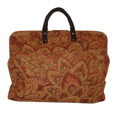 Rose Floral Chenille Tapestry Carpet Bag Gold Tapestry Rectangular Bag, Carpet Bags, Envelope Pocket, Rose Soft, Amazon Clothes, Carpet Bag, Tapestry Fabric, Overnight Bags, Travel Light