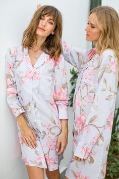 Need it SOONER than the Estimated Arrival? It's POSSIBLE, please contact us! 🌸 Softly shaded exclusive floral patterns on a cuddly fabrication make these Boyfriend Sleepshirts perfect for a cozy night in. Long-sleeve sleepshirt features a notched collar, two-button cuffs, button front and a chest pocket. It can be fun worn as bridesmaid pajamas or bridesmaids robe option when worn as bridesmaid shirts or as bridesmaid outfits. Exact placement of print varies from garment to garment Features : * Feminine Floral Print Long Sleeve Sleepwear, Fitted Long Sleeve Sleepwear For Wedding Night, Wedding Night Long Sleeve Fitted Sleepwear, Fitted Feminine Long Sleeve Sleepwear, Bridesmaid Pajama, Bridesmaid Pjs, Bridesmaid Pajama Set, Bridesmaid Pajamas, Bridesmaid Shirt