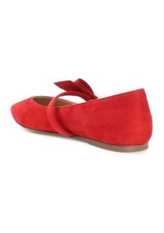 In these Mary Jane flats, you'll always take on the day with confidence. The Aizlynn by Journee Collection is a pointed-toe flat detailed with a strap at the vamp topped with a darling bow accent. This timeless look fits like a dream, thanks to the soft vegan leather and padded insole. | Journee Collection Women's Aizlynn Flats, Red, 7.5M Red Ballet Flats For Spring Formal, Red Ballet Flats For Spring Formal Occasion, Red Formal Ballet Flats For Spring, Red Spring Formal Ballet Flats, Spring Ballet Flats With Red Sole, Red Pointed Toe Ballet Flats For Spring, Red Ballet Flats For Spring, Red Slip-on Ballet Flats For Spring, Red Low Heel Flats For Spring