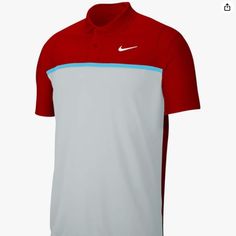 Nike Dri-Fit Golf Polo Victory Striped Shirt Colorblock Men Xx-Large New Without Tags Nike Id: 8bv0369-657 Any Questions Please Ask Before Purchasing Will Ship Fast B45 Nike Scores A Victory With Thistheir Best-Selling Striped Polo. This Double-Knit Polo Features A Dyed-In Stripe Pattern And Dri-Fit Moisture Management Technology. Design Details Include A Flat Knit Collar, Two-Button Placket With Dyed-To-Match Buttons And Open Hem Sleeves. Rolled-Forward Shoulder Seams Allow Full Range Of Motion Sporty Nike Tops For Golf, Red Cotton Golf Top, Red Short Sleeve Top For Golf, Sporty Red Color Block Top, Red Sporty Color Block Top, Nike Red Sporty Tops, Nike Sporty Red Top, Fit University, Nike Polo Shirts