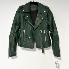 Open To Offers! Bundle And Save! Ptp 17.5” Length 22” Tags: Nordstrom, Green Leather Moto Jacket, Motorcycle Jacket, Zipper Pockets Indie Cool Fonzie Forest Olive Fern Rn 114542 Green Winter Biker Jacket With Zipper, Green Winter Biker Jacket With Zipper Closure, Winter Green Biker Jacket With Zipper Closure, Casual Leather Jacket For Spring Motorcycling, Trendy Green Leather Jacket For Fall, Trendy Fall Motorcycling Leather Jacket, Trendy Leather Jacket For Motorcycling In Fall, Trendy Green Leather Winter Jacket, Trendy Green Leather Jacket With Zipper