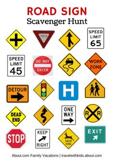 the road sign scavenger hunt is here