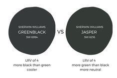 the differences between green and black hair dyes in different shades, from dark to light