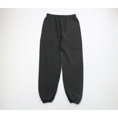 Vtg 90s Streetwear Mens Large Faded Blank Cuffed Sweatpants Joggers Black USA Mens Pants Distressed and faded. USA made. Blemishes on bottom front and back right leg. Mens size Large  Measurements are: 14.5 inches across the waist laid flat 32 inch inseam 43 inches from top to bottom Black 50% Cotton 50% Polyester US Shipping is FREE Canada is $15 and International is $24 Check out my other items in my store! PR53 90s Style Cotton Sweatpants For Streetwear, 90s Style Relaxed Fit Winter Bottoms, 90s Sweatpants Outfit, Streetwear Sweatpants, Cuffed Sweatpants, Mens Cuff, Joggers Black, Sweatpants Outfit, Streetwear Mens