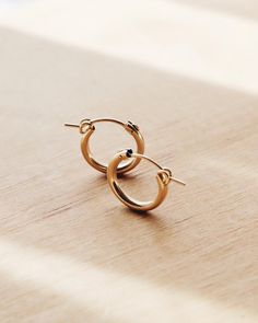 E1167- 15mm - Gold Filled — Priscilla Ma Hoops Gold, Golden Girl, Dainty Jewelry, Gold Filled, Every Day, Silver Rings, Stud Earrings, Stainless Steel, Sterling Silver