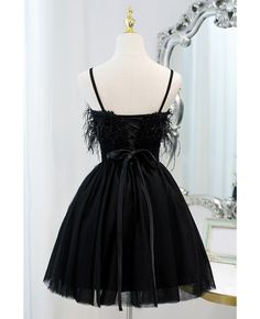 Get 10% off now! Buy little black short tulle homecoming dress with feathers at cheap price online. Free stable shipping and pro custom service since 2009. Sweet 16 Dresses Short, Black Lace Prom Dress, Hi Friend, Ombre Prom Dresses, Beading Embroidery, Mini Prom Dresses, Prom Dresses Long Mermaid, Professional Dress, Tulle Homecoming Dress