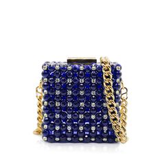 Palera Clutch Mini Crystal - Palera Milano Chic Crystal Clutch For Evening, Chic Crystal Clutch For Events, Chic Crystal Evening Clutch, Chic Crystal Evening Bag For Formal Occasions, Luxury Embellished Clutch For Cocktails, Glamorous Crystal-embellished Clutch For Cocktail, Glamorous Blue Evening Bag For Gift, Glamorous Crystal Embellished Clutch For Cocktail, Glamorous Crystal Embellished Clutch For Cocktail Occasions