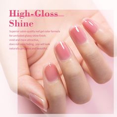 Sheer Clear Healthy Pink Gel Nail Polish Nude Transparent Hot Pink Jelly Nail Gel Polish Varnish Curing Requires LED UV French Manicure Soak Off for Home Salon 1pcs 15ml 【SHEER PINK GEL NAIL POLISH】Sheer pink color manicure is a true classic.Sometimes just wants a beautifully soft,pale pink manicure that’s as clean as it is timeless.Transparent pink gel nail polish gives a good and healthy looking nail plate.【HOT PINK SHEER COLOR】This sheer pink gel polish is very clear even you apply 3-4 layers Pink Gel Nail Polish, Manicure Soak, Color Manicure, Sheer Nails, Jelly Nail, Uv Nail Lamp, Pink Gel Nails, Pink Manicure, Pink Gel