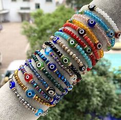 Top Seller for 12pcs Handmade Bracelet colorful beaded Bracelets with Evil Eye , Fashion Jewelry Evil Eye Fashion, Colorful Beaded Bracelets, Eye Fashion, Wrist Jewelry, Handmade Bracelet, Top Seller, Handmade Bracelets, Evil Eye, Beading