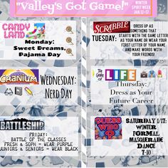 an advertisement for the festival called valley's got game