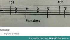 a sheet music note with the words, you need to check out