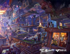 ArtStation - Crossfire 10th Anniversary, Shan Qiao Dnd World Map, Game Style, Dream Painting, Lion Dance, Fantasy Story, Fantasy Art Landscapes, Visual Development, 10 Anniversary, 10th Anniversary