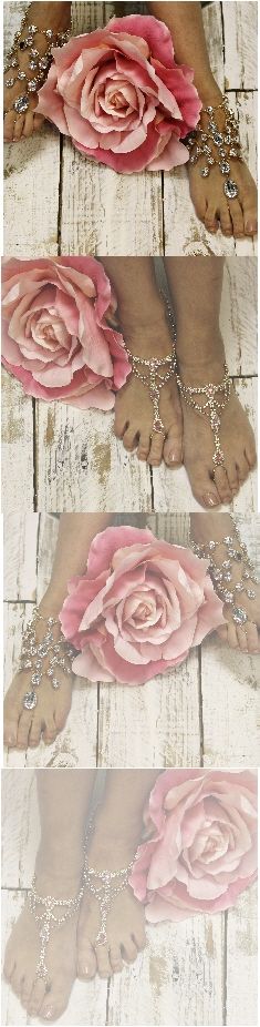 wedding accessories - pink - barefoot sandals by Catherine Cole Studio Barefoot Sandals Wedding, Dream Beach Wedding, Sandals Wedding, Gold Beach, Accessories Pink, Commitment Ceremony, Sandals Gold, Gold And Pink, Giant Paper Flowers