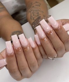 Crème Nails, Nail Ideas Short Square, Nail Ideas Short, Acrylic Pink, Drip Nails, Colored Acrylic Nails, White Acrylic Nails, Short Square Acrylic Nails, Short Acrylic