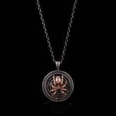 Sterling Silver Oxidized Spider 3D Medallion Pendant.Oxidized and finely handcrafted details are clarified.You can add this perfect necklace to your jewelry collection. ★Product Detail * Material : 925 Sterling Silver * Pendant Diameter : 2.90 x 2.20 cm ( 1.14 x 0.87 inc) * Bail With : Suitable for up to 2.00 mm Chain * Chain Thickness : 0.20 cm -( 0.08 inches ) * Chain Lengths : 18 Inches - (45cm) 20 Inches - (50cm) 22 Inches - (55cm) 24 Inches - (60cm) 26 Inches - (65cm) 28 Inches - (70cm) 30 Collectible Rose Gold Necklaces, Rose Gold Collectible Necklaces, Handmade Rose Gold Collectible Jewelry, Spider Necklace, Animal Jewelry, Silver Roses, Necklace Silver, Chain Lengths, Rose Gold Plates